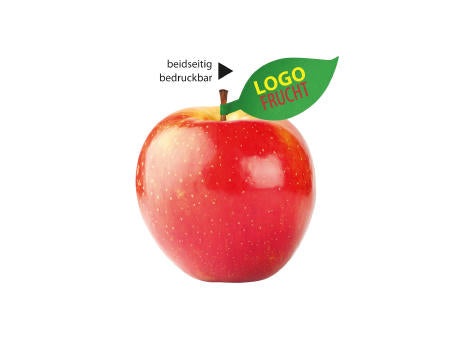 Apfel rot mit Apfelblatt 4c