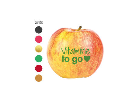 LogoFrucht Apfel "Vitamine" rot