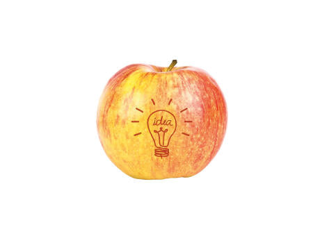 LogoFrucht Apfel "Brainstorming" rot