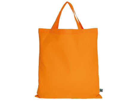 T15001-TEXXILLA Tasche aus Fairtrade-zertifizierter Baumwolle mit zwei kurzen Henkeln, ca. 140 g/m², ca. 38 x 42 cm