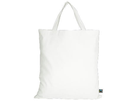 T15001-TEXXILLA Tasche aus Fairtrade-zertifizierter Baumwolle mit zwei kurzen Henkeln, ca. 140 g/m², ca. 38 x 42 cm