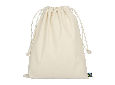 T15073-TEXXILLA Zuziehbeutel aus Fairtrade-zertifizierter Baumwolle, 25 x 30 cm, ca. 140 g/m²
