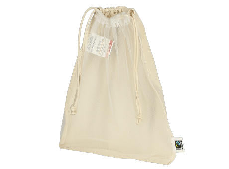 T15091-TEXXILLA Netzbeutel aus Fairtrade-zertifizierter Baumwolle, 25 x 30 cm, ca. 140 g/m²