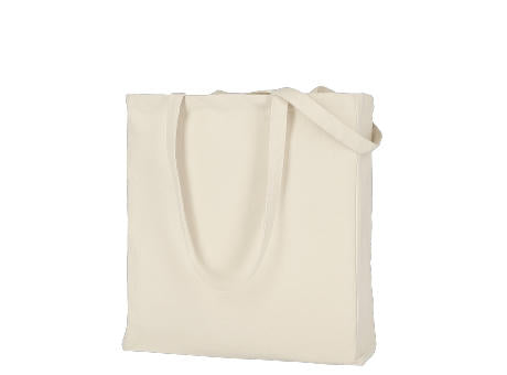 T16013-TEXXILLA Canvas-Tasche CLASSIC mit zwei langen Henkeln, Boden- und Seitenfalte