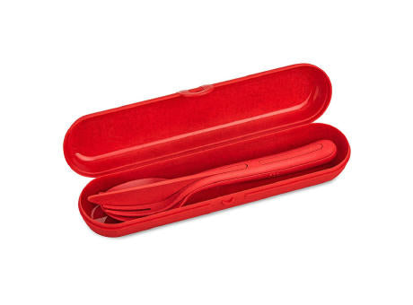 KOZIOL KLIKK READY Besteck Etui + Besteckset