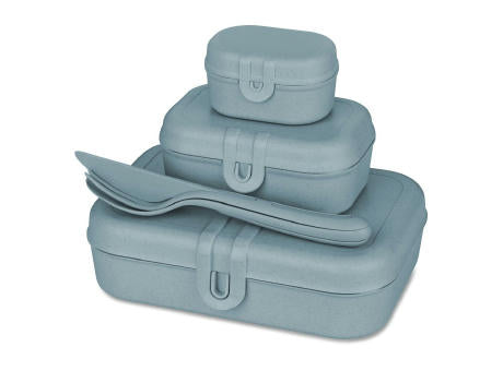 KOZIOL PASCAL READY Lunchbox-Set + Besteck-Set