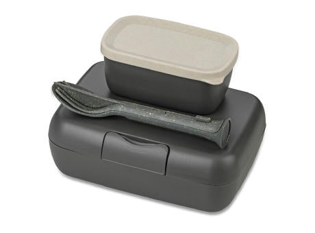 KOZIOL CANDY READY Lunchbox-Set + Besteck-Set