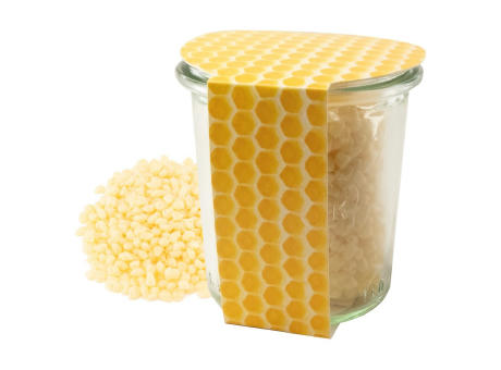 Gläschen Bienenwachslicht