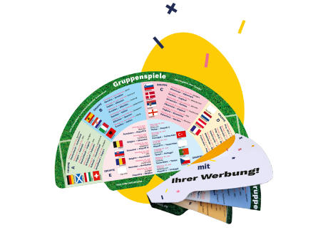 Werbefächer zur Fußball-WM 2026
