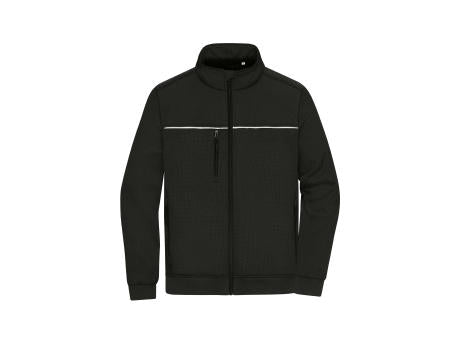 Hybrid Workwear Jacket - Robuste Jacke mit dezentem Druck im Materialmix