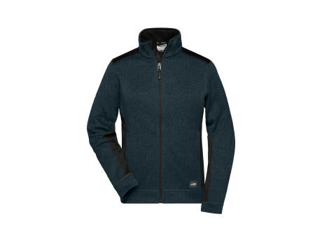 Ladies' Knitted Workwear Fleece Jacket - STRONG - - Pflegeleichte Strickfleece Jacke im Materialmix