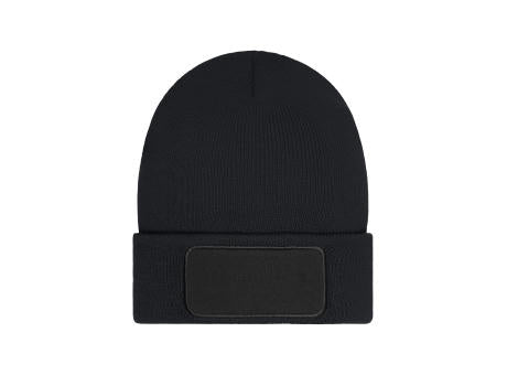 Beanie with Patch (10cm x 5 cm) - Thinsulate - Wärmende Strickmütze mit Zwischenfutter aus Thinsulate™ mit Baumwoll-Patch