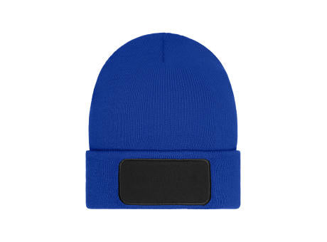 Beanie with Patch (10cm x 5 cm) - Thinsulate - Wärmende Strickmütze mit Zwischenfutter aus Thinsulate™ mit Baumwoll-Patch