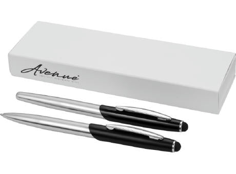 Geneva Stylus Kugelschreiber- und Tintenrollerset (blaue Mine)