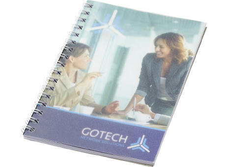 Desk-Mate® A6 Notizbuch mit Kunststoff Cover und Spiralbindung