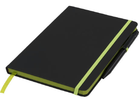 Noir Edge A5 Notizbuch mit farbigem Rand