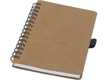 Cobble A6 Notizbuch mit Spiralbindung aus recyceltem Karton mit Steinpapier