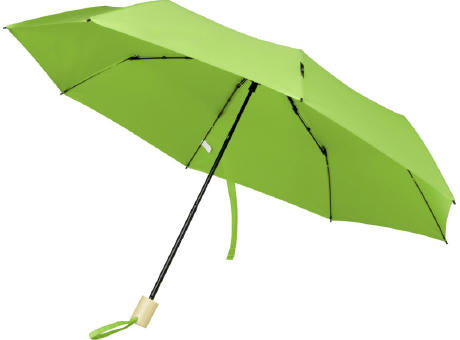 Birgit 21'' faltbarer winddichter Regenschirm aus recyceltem PET