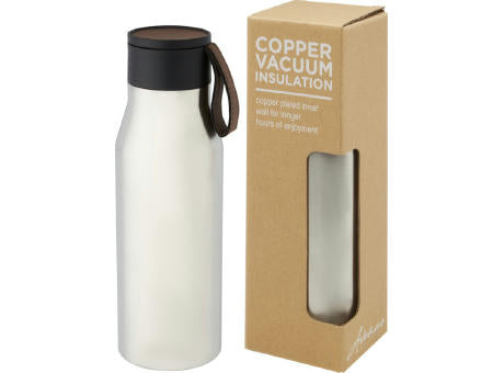 Ljungan 500 ml Kupfer-Vakuum Isolierflasche mit PU Kunststoffband und Deckel