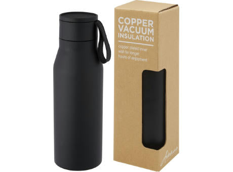 Ljungan 500 ml Kupfer-Vakuum Isolierflasche mit PU Kunststoffband und Deckel