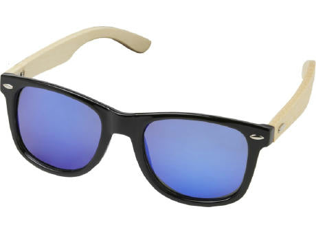 Taiyō verspiegelte polarisierte Sonnenbrille aus rPET/Bambus in Geschenkbox