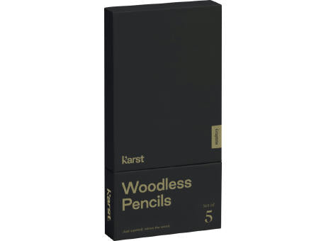 Karst® 5er-Pack 2B holzlose Graphitstifte