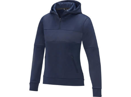 Sayan Kapuzenpullover mit halbem Reißverschluss für Damen