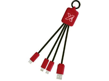 SCX.design C15 Quatro Ladekabel mit Leuchtlogo