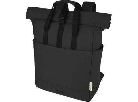 Joey 15" GRS Rolltop Laptoprucksack aus recyceltem Canvas 15 L