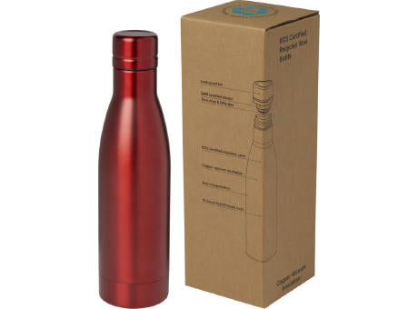 Vasa RCS-zertifizierte Kupfer-Vakuum Isolierflasche aus recyceltem Edelstahl, 500 ml