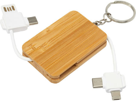 Reel 6-in-1 Ladekabel mit einziehbarem Schlüsselring