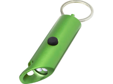 Flare IPX-LED-Lampe und Flaschenöffner aus recyceltem Aluminium mit Schlüsselanhänger