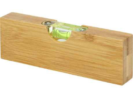 Flush Wasserwaage aus Bambus mit Flaschenöffner
