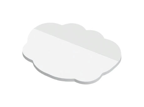Haftnotizen powerstikkies formgestanzt "Wolke", 100 Blatt