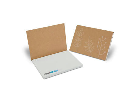 PURE notes Haftnotizen im Kartonumschlag 100 x 70 mm, 50 Blatt