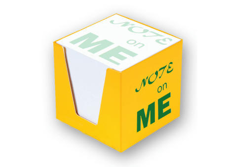 Kartonbox mit Notizzetteln