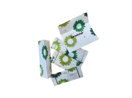 Tombola-Lose aus Samenpapier