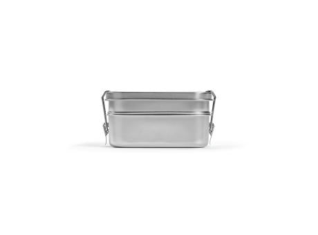 Picasso Lunchbox recy.Edelstahl, 1240 ml. Mit seitlichen Verschlussklammern