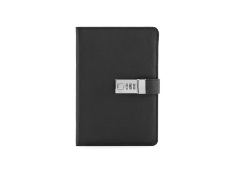Melville A5 Notizbuch rPET. Metallverschluss. 192 Seiten 70 gsm FSC®-Papier