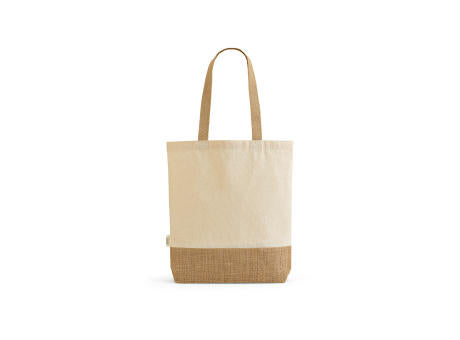 Puncak Einkaufstasche recy.Baumwolle (180 g/m²) und Jute (275 g/m²)