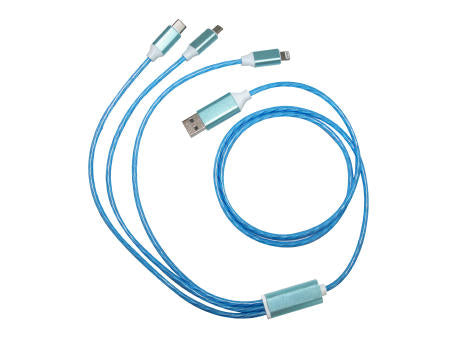 Ladekabel "LEDflow Cable 3in1“