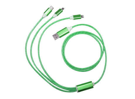 Ladekabel "LEDflow Cable 3in1“