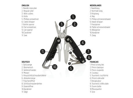 Solid Multitool mit Karabiner