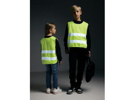 Sicherheitsweste aus GRS recyceltem PET 7-12 Jahre