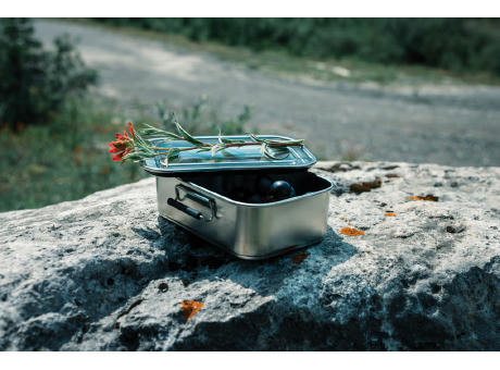 Auslaufsichere Lunchbox aus RCS recyceltem Stainless Steel