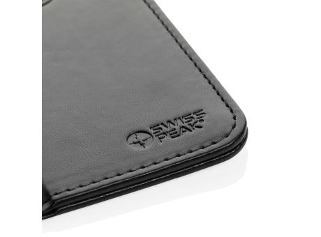 Swiss Peak RCS recyceltes 10W Wireless-Charging PU Mauspad