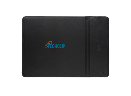 Swiss Peak RCS recyceltes 10W Wireless-Charging PU Mauspad