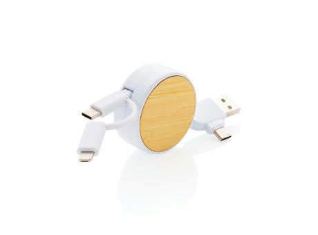 Ontario ausziehb. 6-in-1 Kabel aus RCS recyceltem Kunststoff
