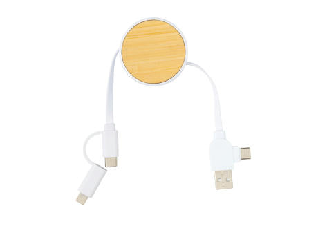 Ontario ausziehb. 6-in-1 Kabel aus RCS recyceltem Kunststoff