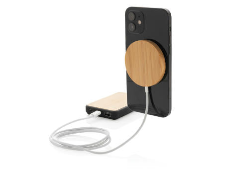 10W Bambus magnetischer Wireless Charger